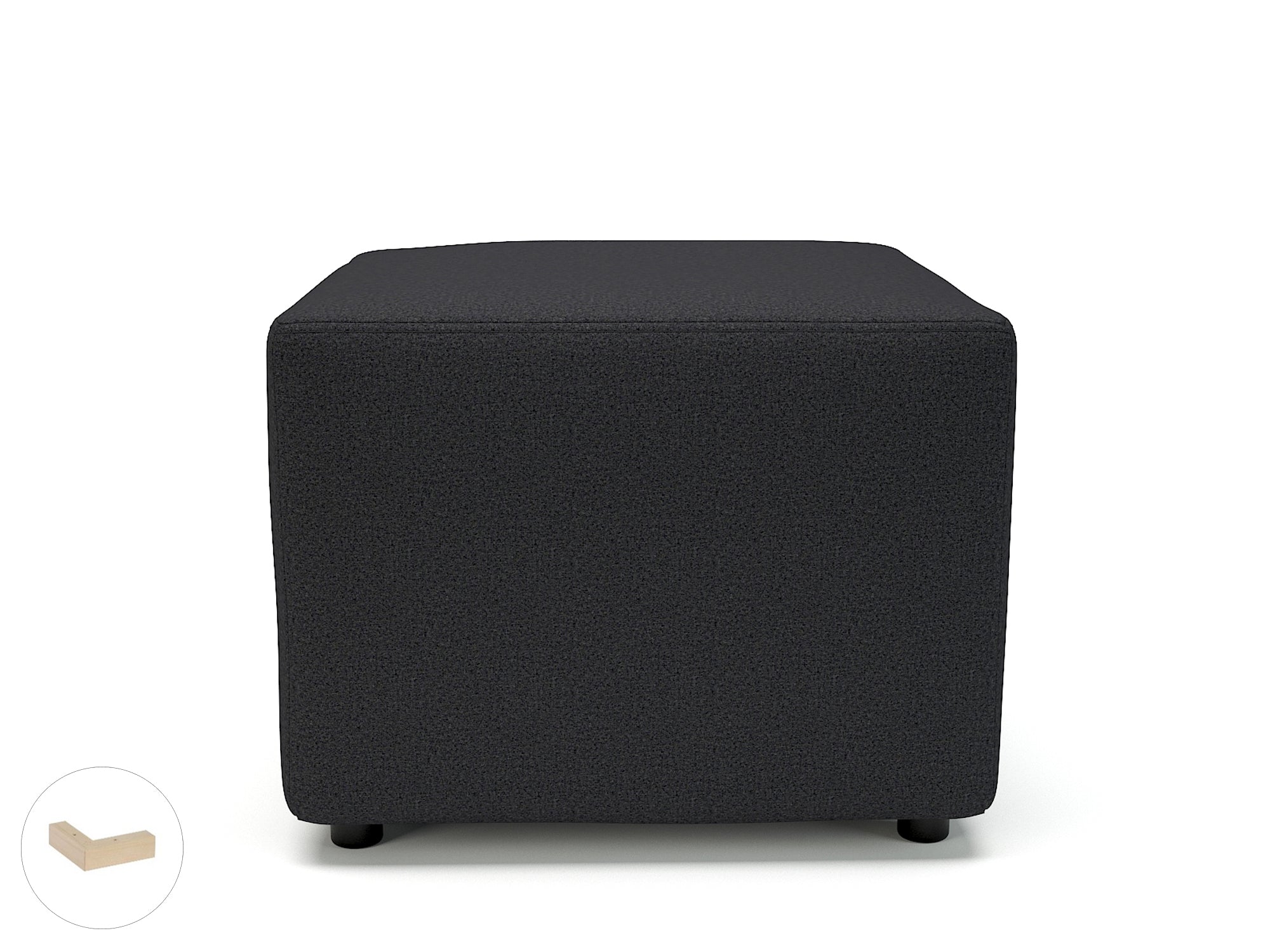 Office furniture crofton-62cm-square-in-warwick-dolly-fabric Dynamic  Ebony Wood Colour Marmalade 