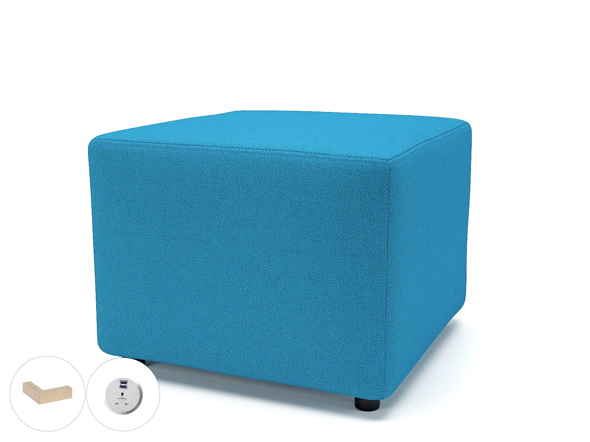 Office furniture crofton-62cm-square-in-camira-era-fabric-with-socket Dynamic  Light Wood Colour Period 