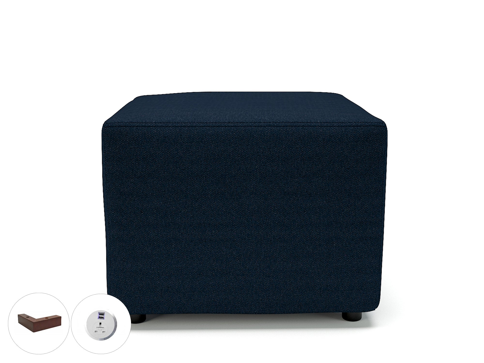 Office furniture crofton-62cm-square-in-camira-era-fabric-with-socket Dynamic  Light Wood Colour Present 