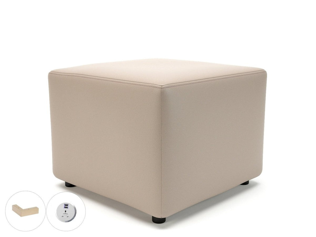 Office furniture crofton-62cm-square-in-cristina-marrone-ultima-faux-leather-with-socket Dynamic   Colour  