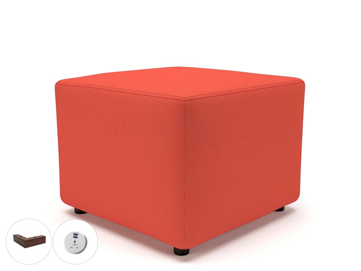 Office furniture crofton-62cm-square-in-warwick-dolly-fabric-with-socket Dynamic   Colour  