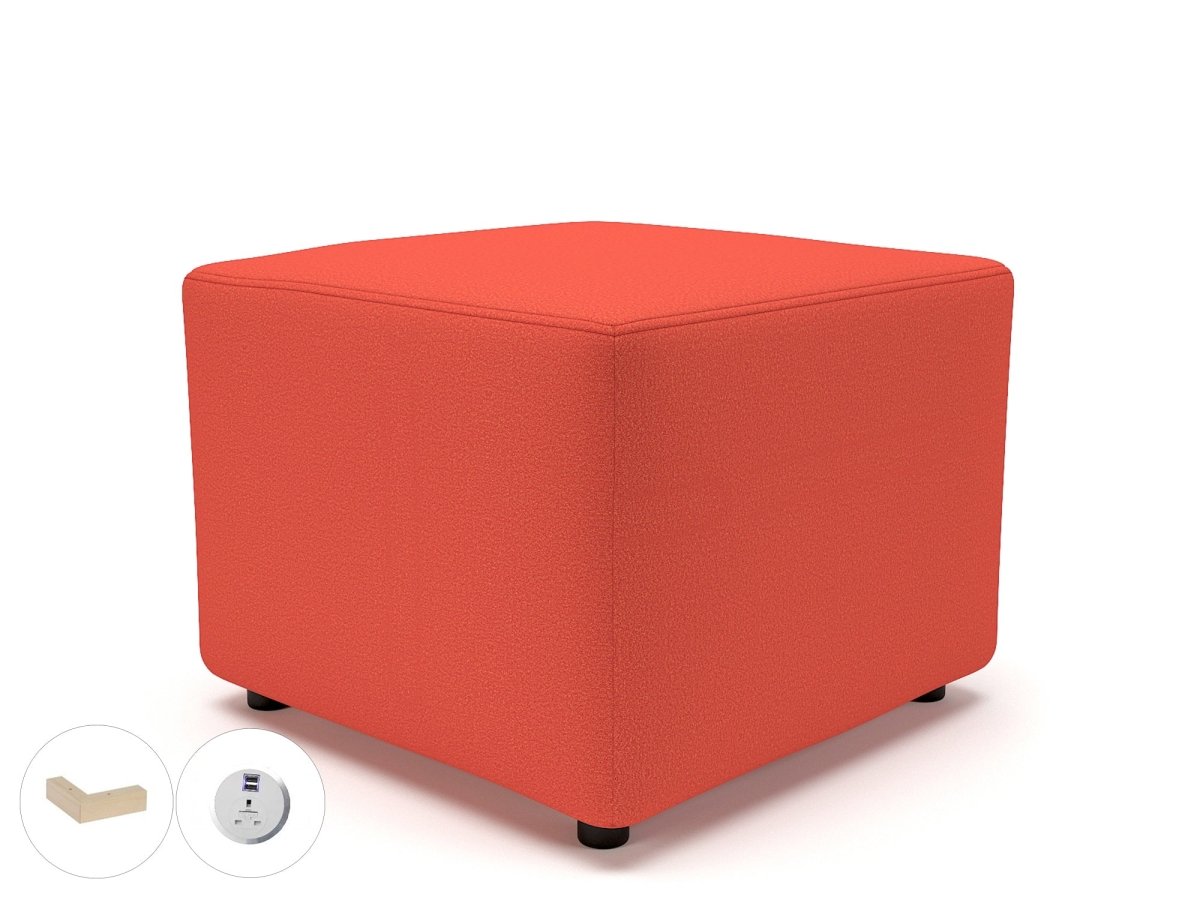 Office furniture crofton-62cm-square-in-warwick-dolly-fabric-with-socket Dynamic   Colour  