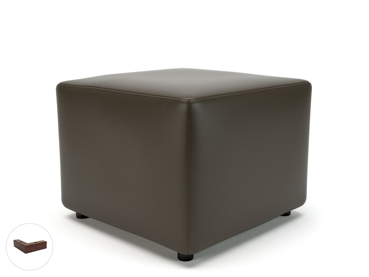 Office furniture crofton-62cm-square-in-cristina-marrone-ultima-faux-leather Dynamic   Colour  
