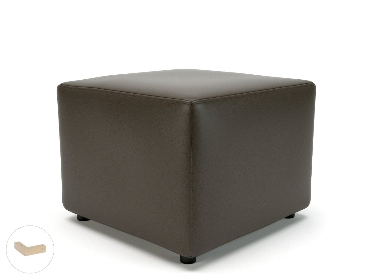 Office furniture crofton-62cm-square-in-cristina-marrone-ultima-faux-leather Dynamic   Colour  
