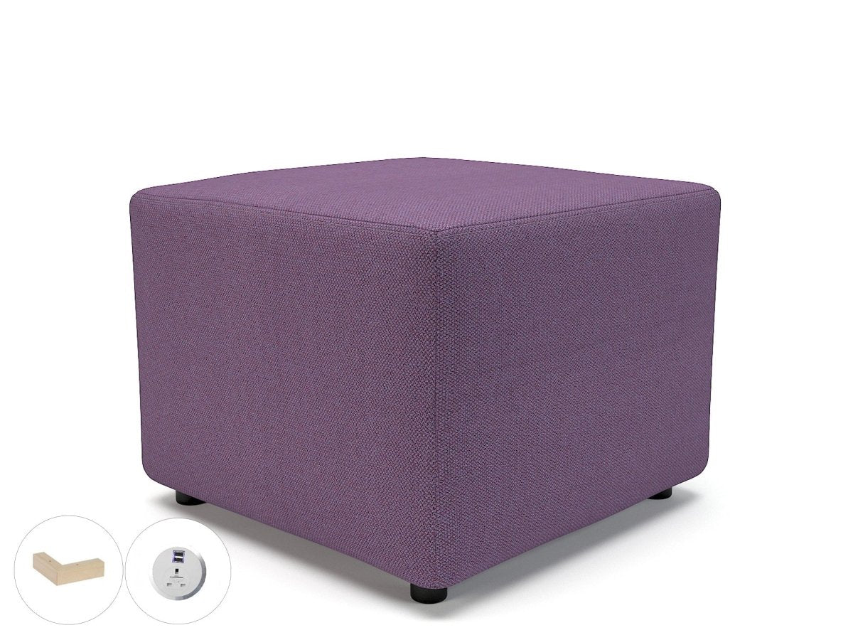 Office furniture crofton-62cm-square-in-camira-era-fabric-with-socket Dynamic   Colour  