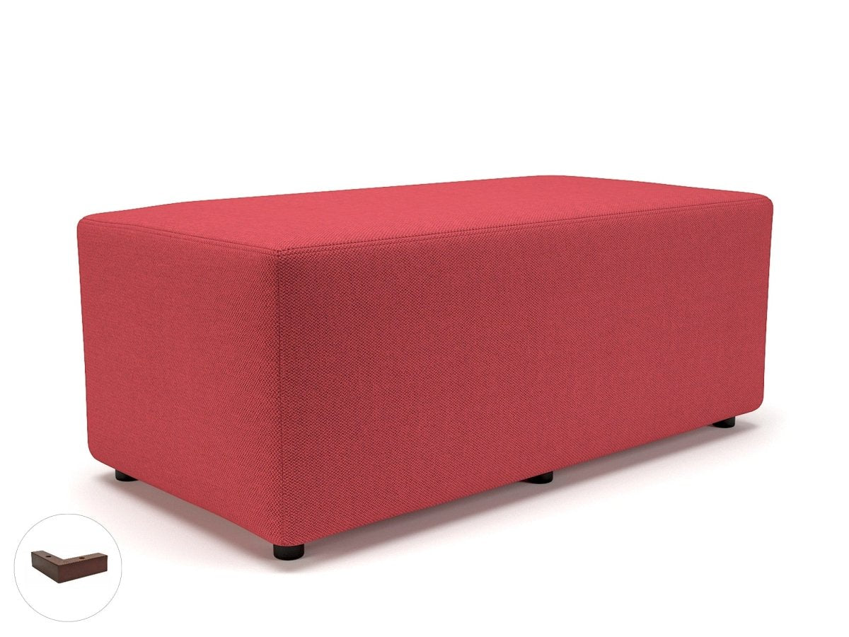 Office Sofa Ottawa 122cm Wide in Camira Era Fabric Ebony Wood Colour Cycle 