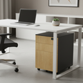 Under Desk Pedestal on wheels 2 Small 1 Filing Dwr 42cm W PDBP54SD-Config 4 Office Furniture and Home Remote Working