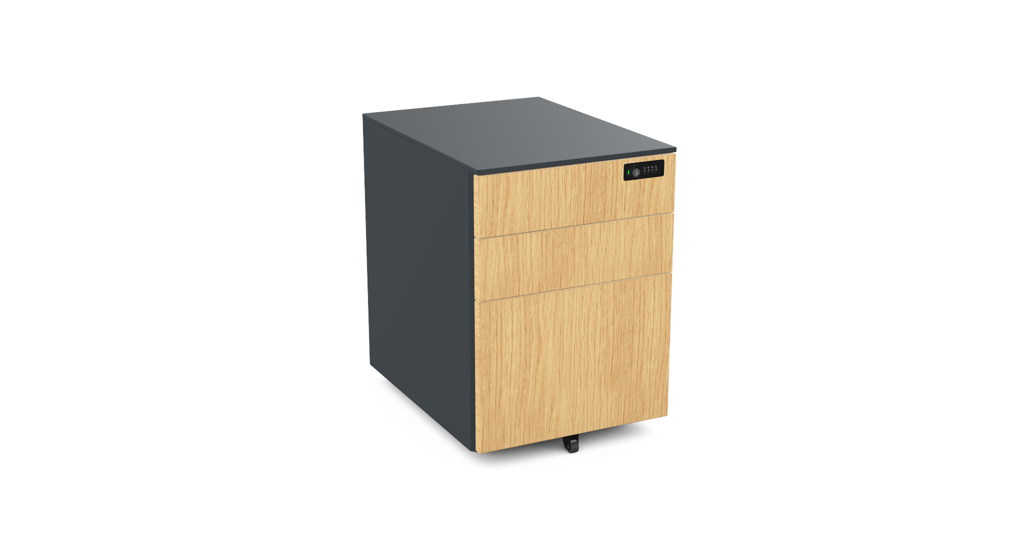 Under Desk Pedestal on wheels 2 Small 1 Filing Dwr 42cm W PDBP54SD-Config 4 Office Furniture and Home Remote Working