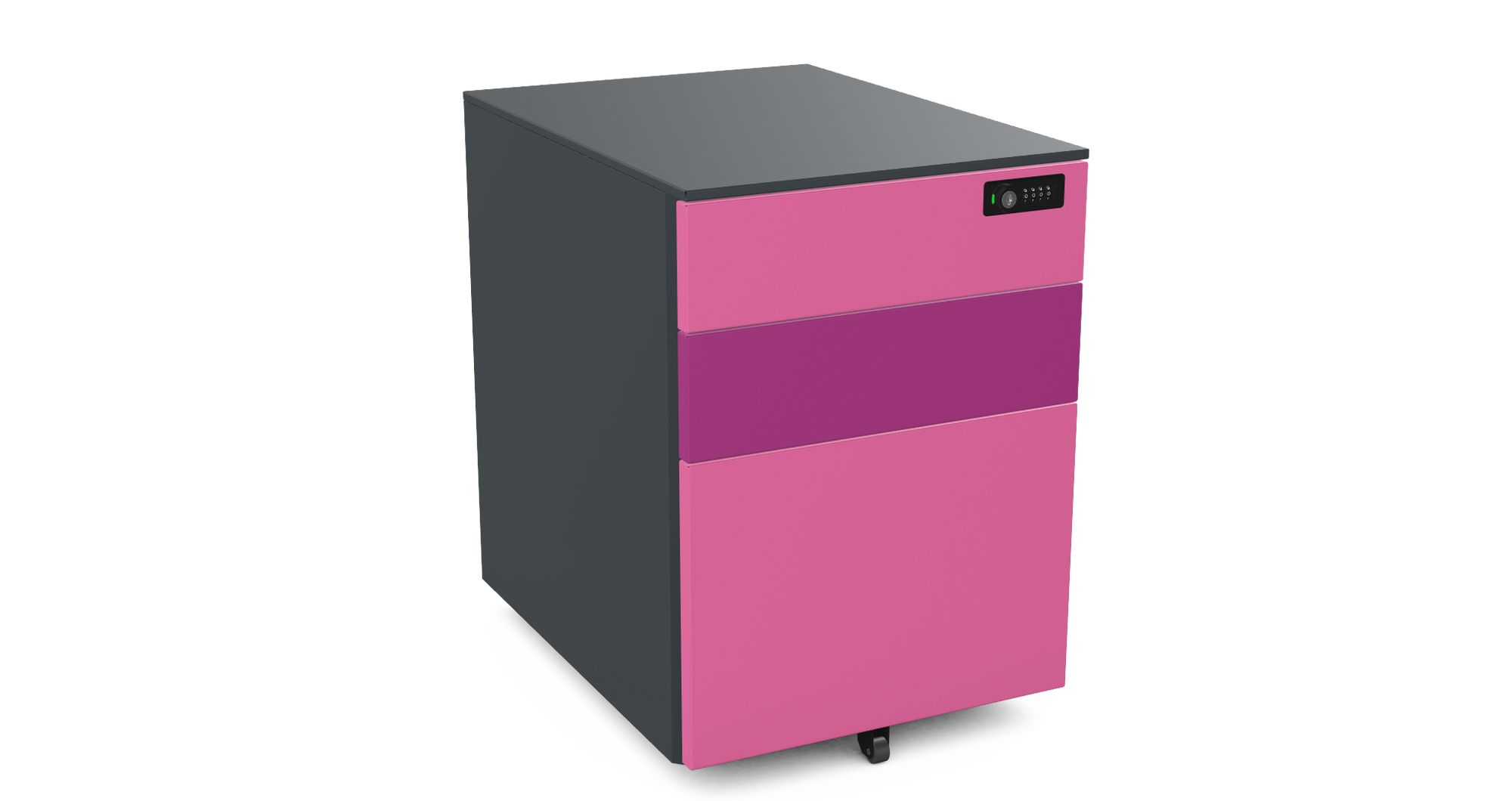 Under Desk Pedestal on wheels 2 Small 1 Filing Dwr 42cm W PDBP54SD-Config 5 Office Furniture and Home Remote Working