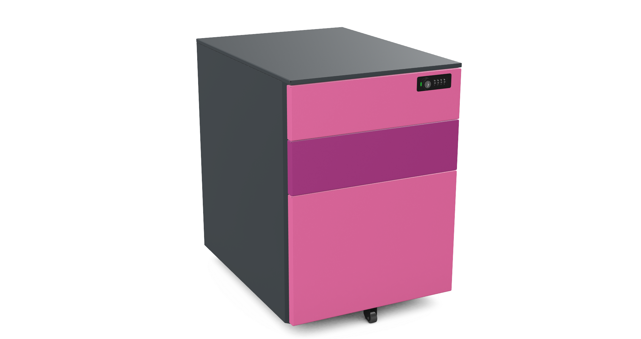 Under Desk Pedestal on wheels 2 Small 1 Filing Dwr 42cm W PDBP54SD-Config 5 Office Furniture and Home Remote Working