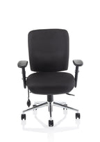 Office furniture chiro-medium-back-operator-chair Dynamic  Black Fabric  With Height Adjustable Arms Black