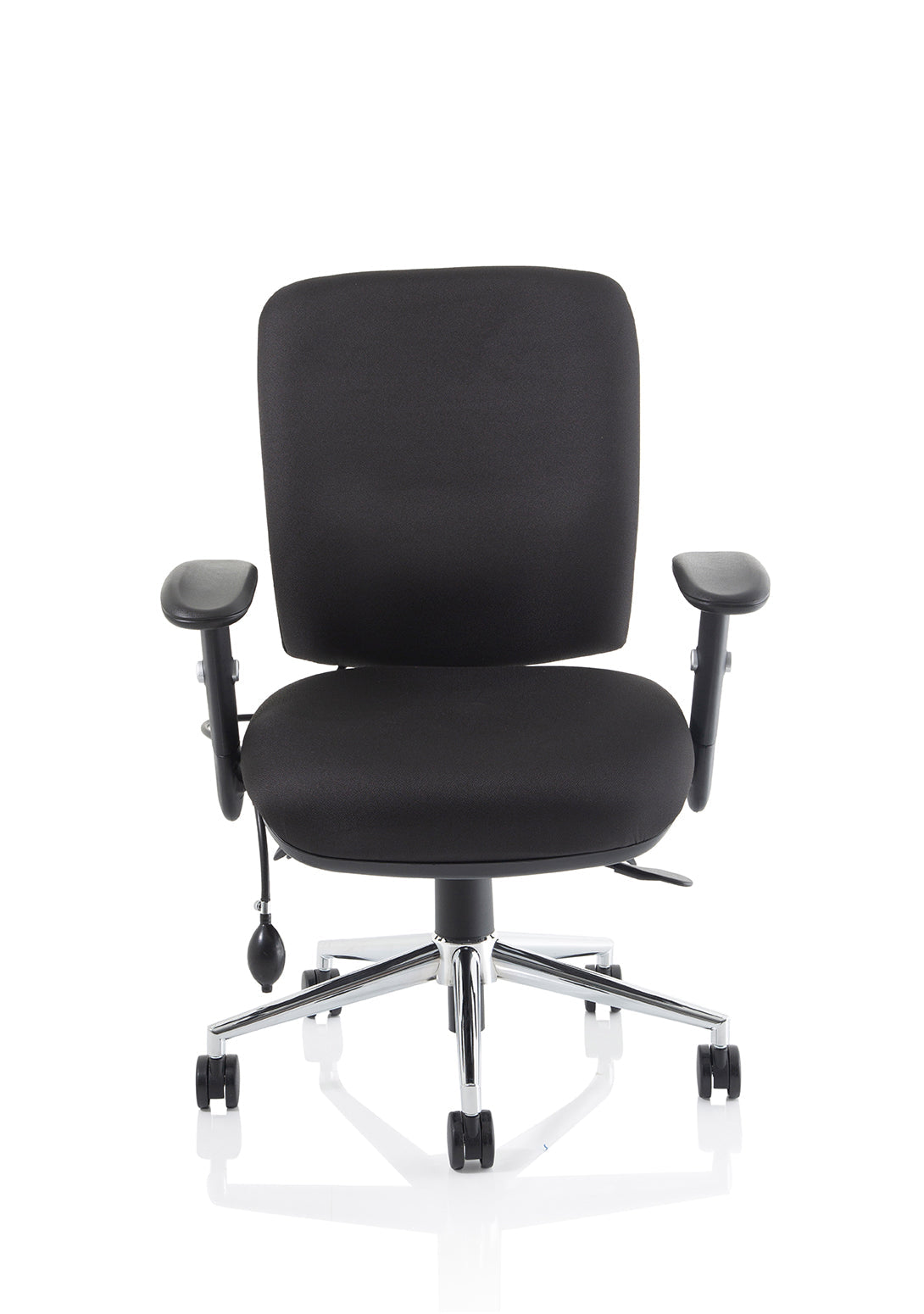 Office furniture chiro-medium-back-operator-chair Dynamic  Black Fabric  With Height Adjustable Arms Black