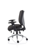 Office furniture chiro-medium-back-operator-chair Dynamic  Blue Fabric  None Matching Bespoke Colour