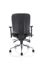 chiro-medium-back-operator-chair Dynamic  Blue Fabric  With Height Adjustable & Folding Arms Matching Bespoke Colour