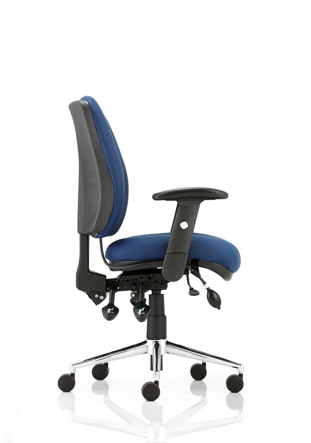 Office furniture chiro-medium-back-operator-chair Dynamic  Bespoke Myrrh Green  None Black