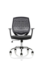 Office furniture dura-operator-chair Dynamic  Black  Bespoke Bergamot Cherry With Arms