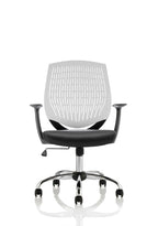 Office furniture dura-operator-chair Dynamic  White  Black With Arms