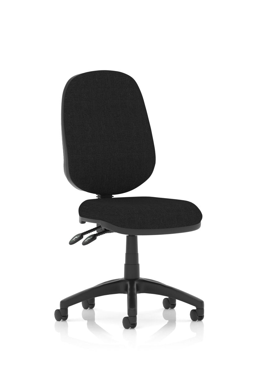 Operator Office Chair Eclipse Plus II Medium Back Task  Matching Bespoke Colour Colour Black Fabric 