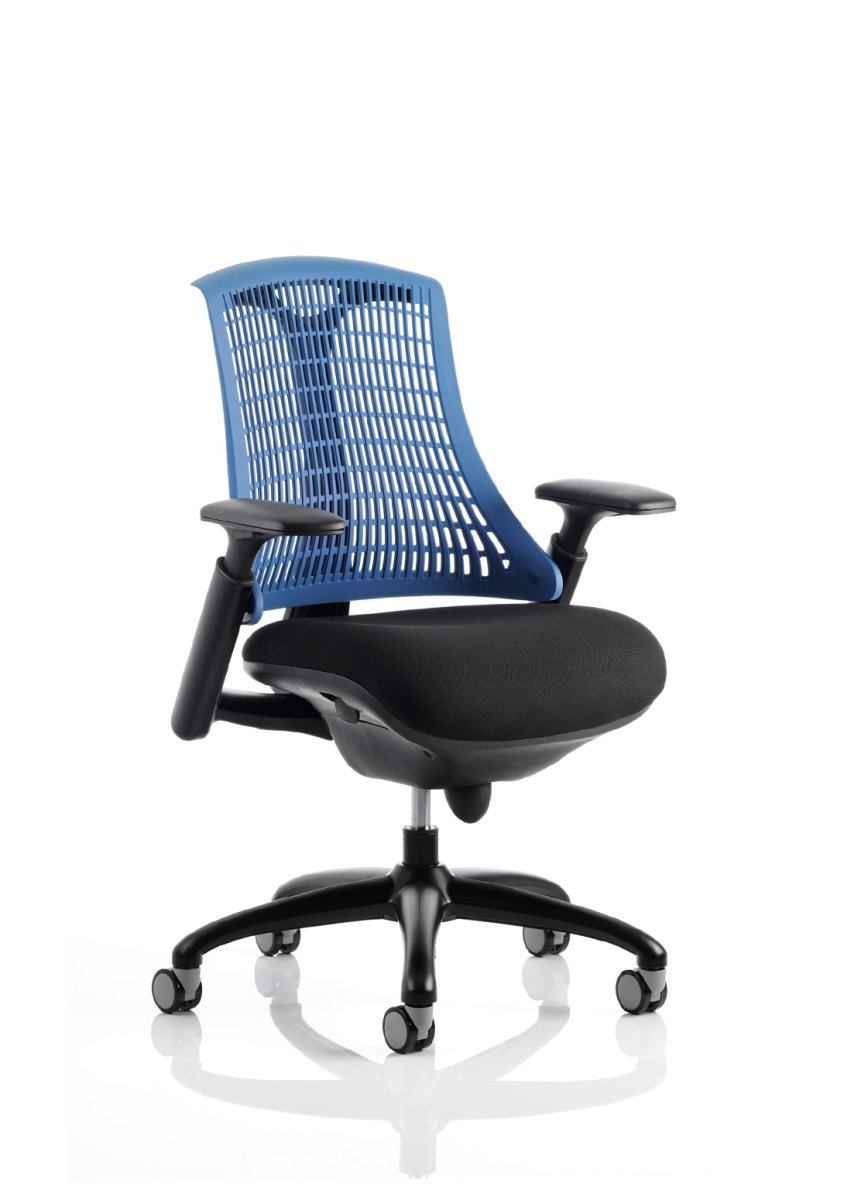 Office furniture flex-task-operator-chair-black-frame Dynamic  Black Colour Orange 