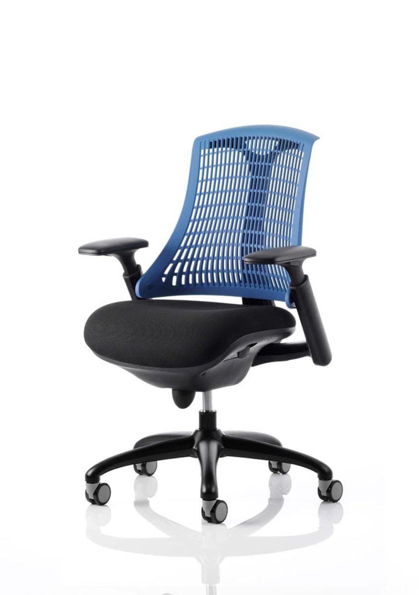 Office furniture flex-task-operator-chair-black-frame Dynamic  Black Colour Blue 