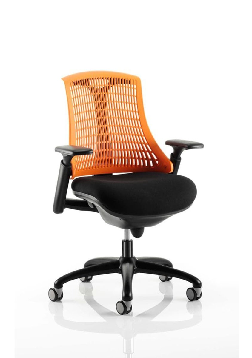 Office furniture flex-task-operator-chair-black-frame Dynamic  Black Colour Green 
