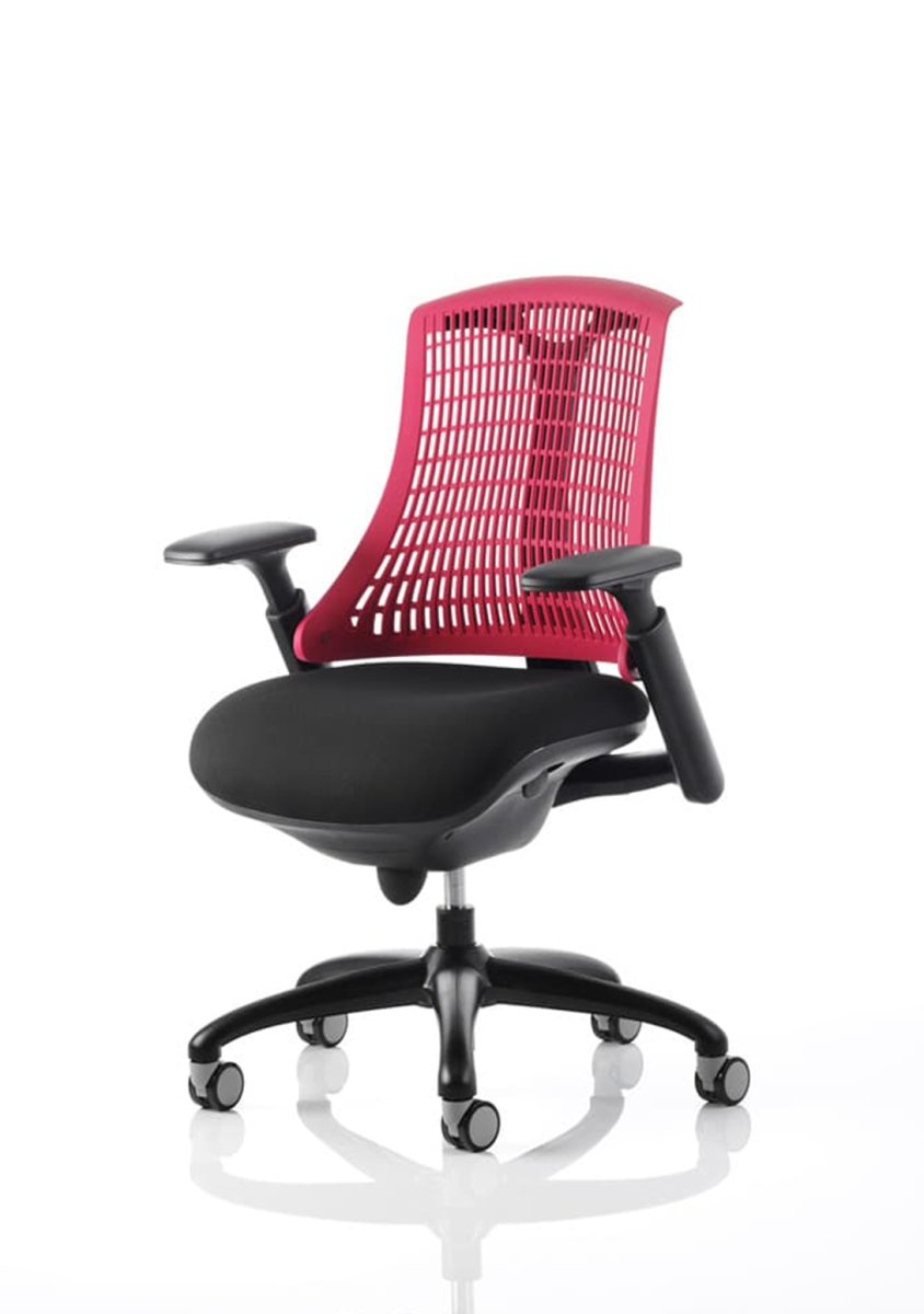 Office furniture flex-task-operator-chair-black-frame Dynamic  Bespoke Myrrh Green Colour Black 