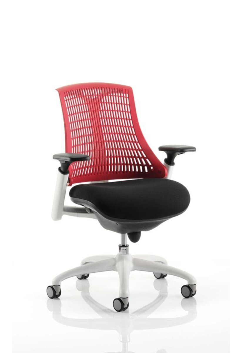 Office furniture flex-task-operator-chair-white-frame Dynamic  Bespoke Myrrh Green Colour White 