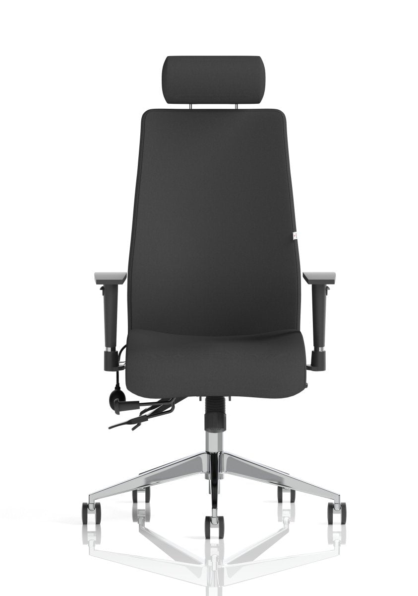 Office furniture onyx-ergo-posture-chair-with-headrest Dynamic  Black Fabric  Black With Headrest