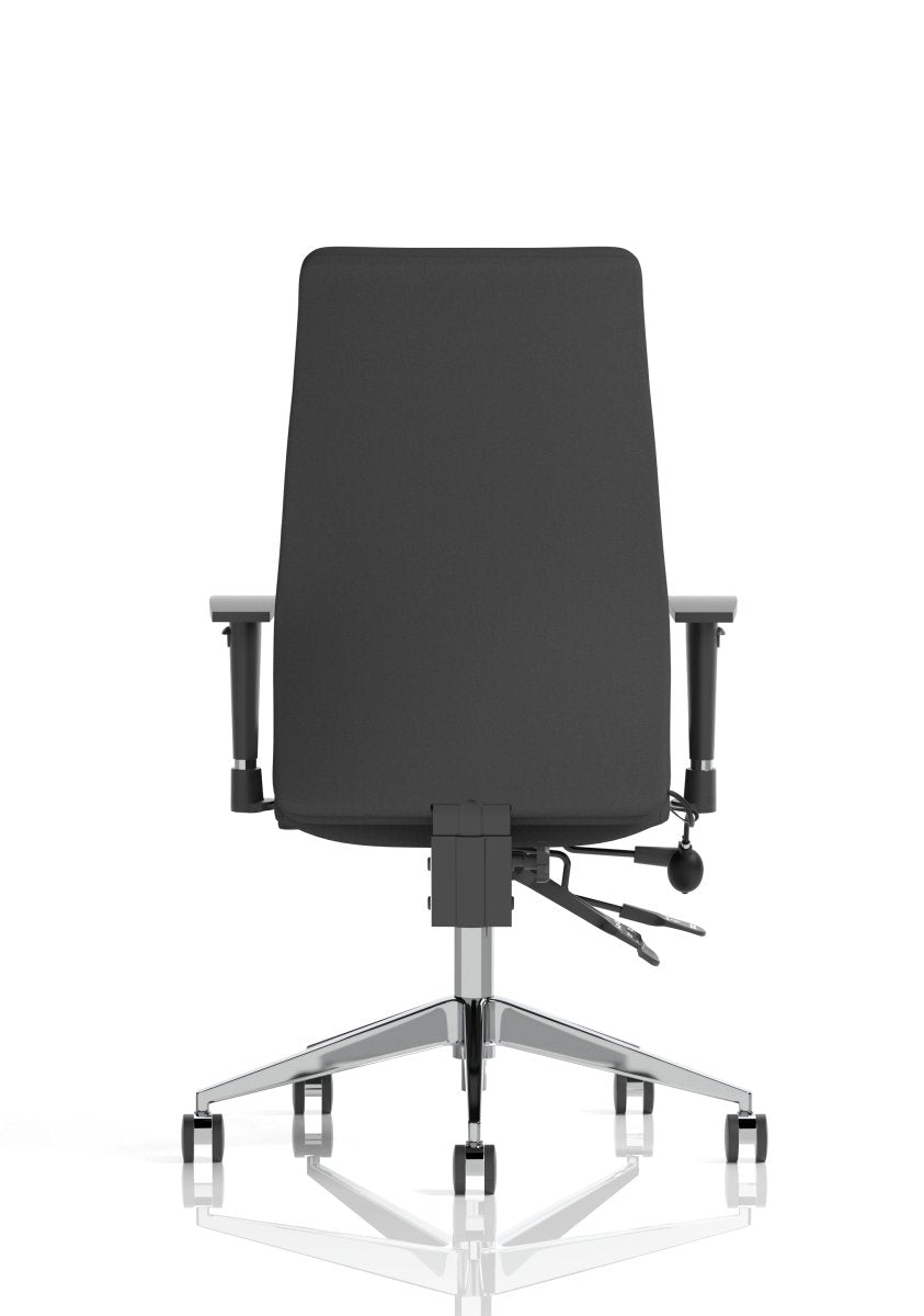 Office furniture onyx-ergo-posture-chair-with-headrest Dynamic  Bespoke Stevia Blue  Black With Headrest
