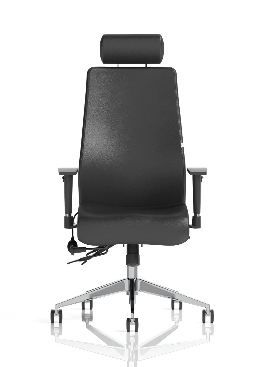 Office furniture onyx-ergo-posture-chair-with-headrest Dynamic  Bespoke Tabasco Orange  Black With Headrest