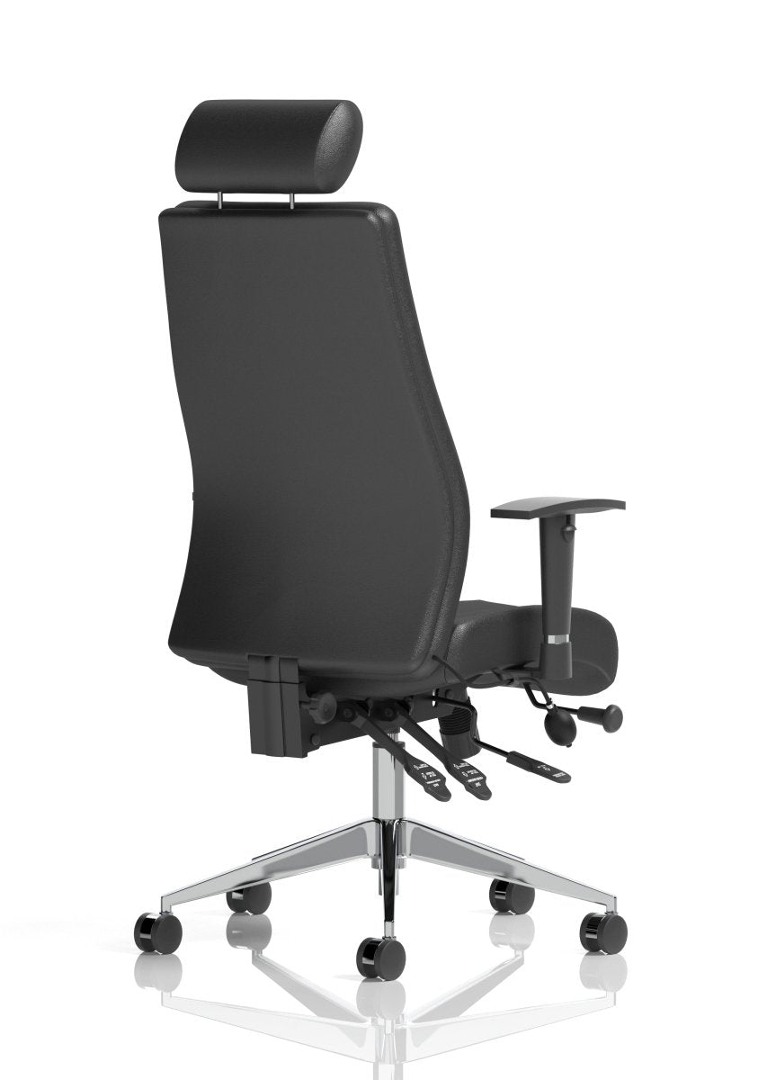 Office furniture onyx-ergo-posture-chair-with-headrest Dynamic  Bespoke Senna Yellow  Matching Bespoke Colour None
