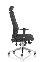 onyx-ergo-posture-chair-with-headrest Dynamic  Bespoke Senna Yellow  Matching Bespoke Colour With Headrest