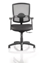 Office furniture portland-operator-chair Dynamic  With Height Adjustable Arms Colour Blue 