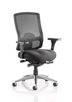 Office Chair Regent High Mesh Back Task Operator with Arms Black  With Height Adjustable Arms 
