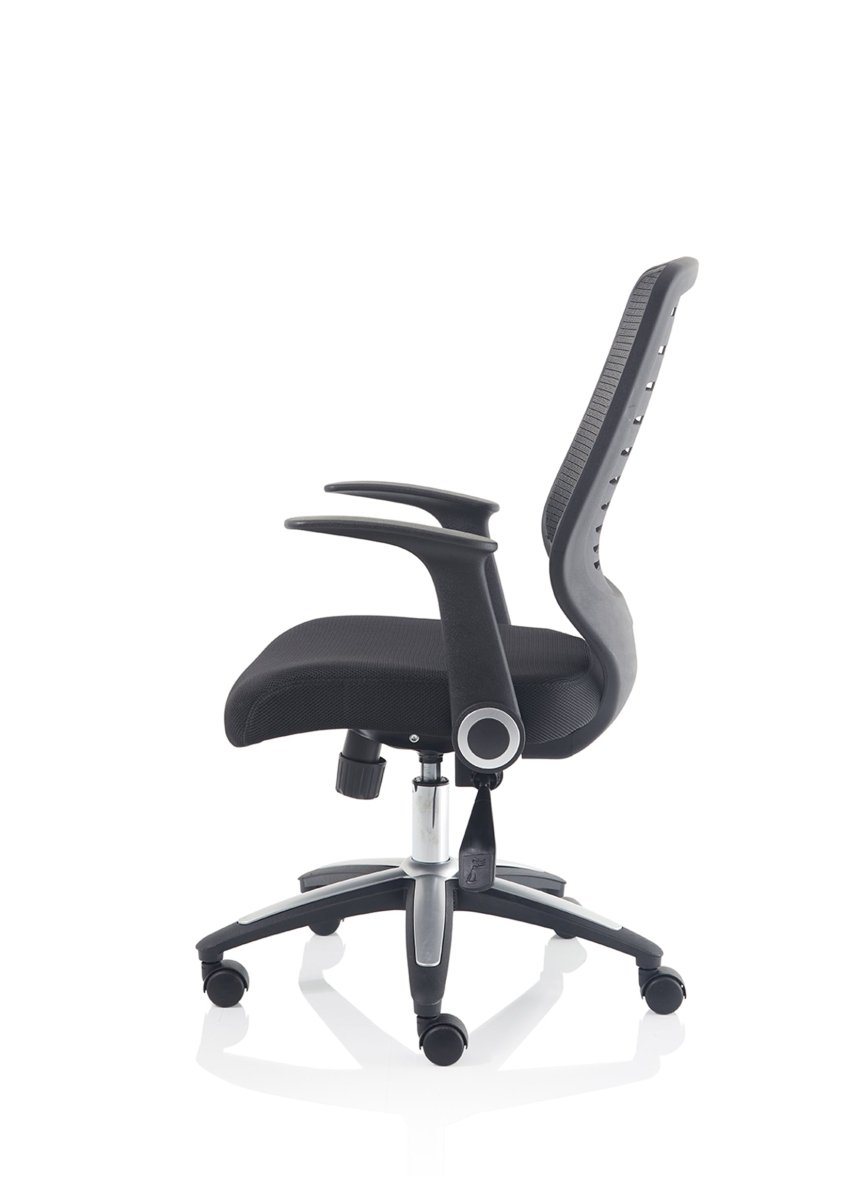 Office furniture relay-task-operator-chair Dynamic  Silver  Black Airmesh With Height Adjustable Arms