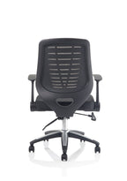 Office furniture relay-task-operator-chair Dynamic  Silver  Bespoke Bergamot Cherry With Folding Arms