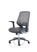 Office furniture relay-task-operator-chair Dynamic  Black  Bespoke Bergamot Cherry With Folding Arms