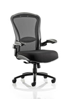 Task Operator Office Houston High Mesh Back Heavy Duty Chair with Arms Black   