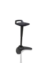 Office Spry Task Operator Stool Black  Black Fabric 