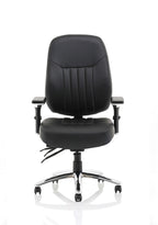 Office furniture barcelona-deluxe Dynamic  Black Leather   