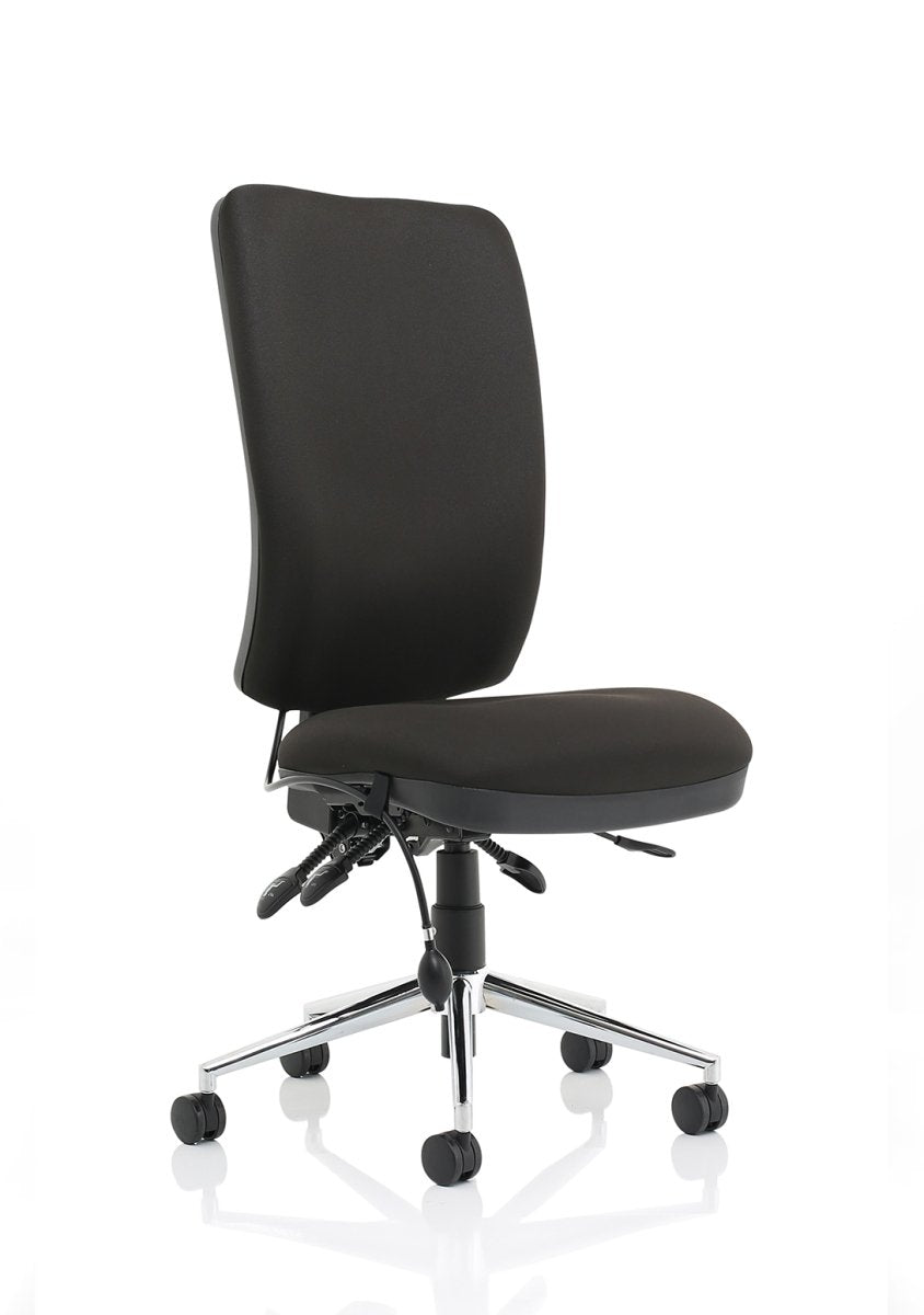 chiro-high-back-operator-chair Dynamic  Bespoke Bergamot Cherry  With Height Adjustable Arms Matching Bespoke Colour