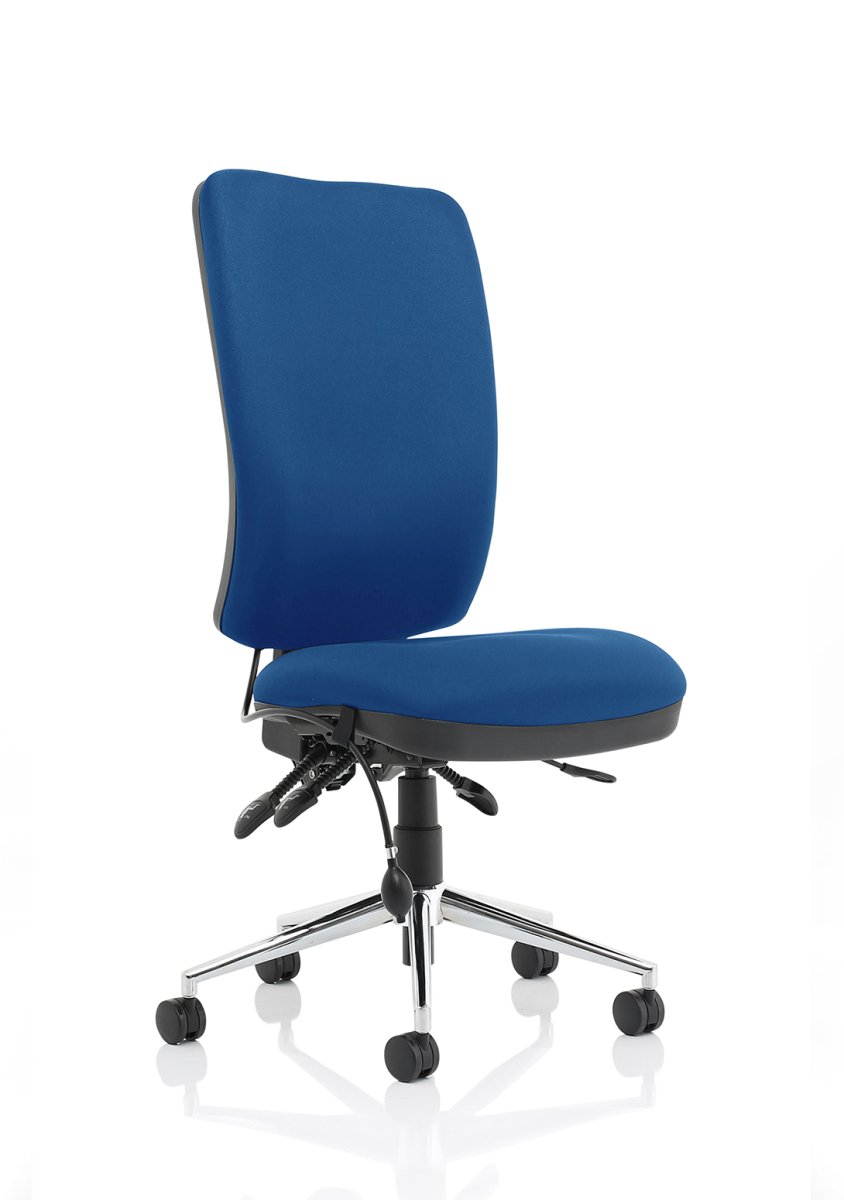 chiro-high-back-operator-chair Dynamic  Bespoke Senna Yellow  With Height Adjustable Arms Matching Bespoke Colour