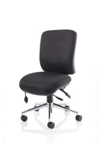 Office furniture chiro-medium-back-operator-chair Dynamic  Bespoke Stevia Blue  None Black