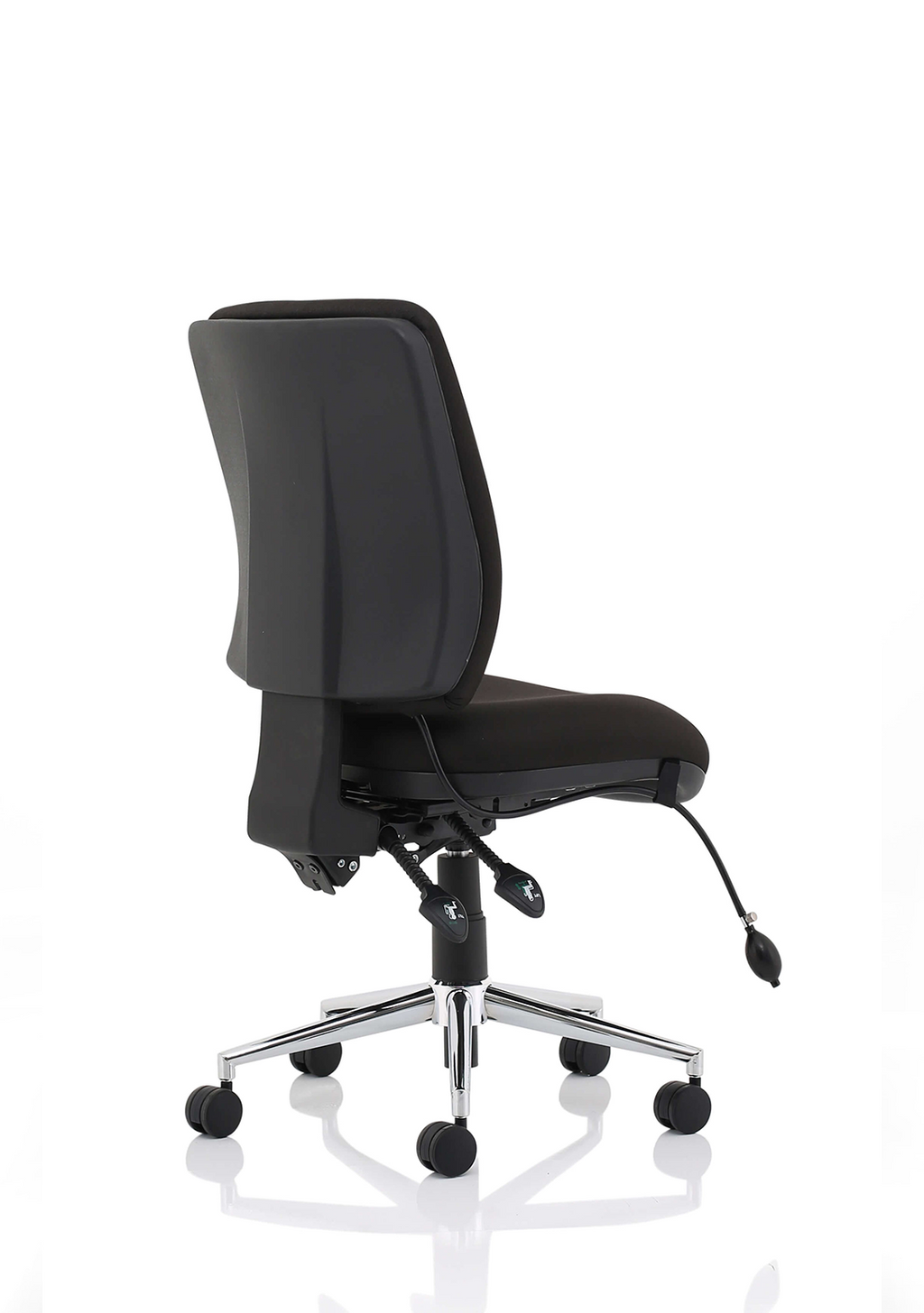 Office furniture chiro-medium-back-operator-chair Dynamic  Bespoke Tabasco Orange  None Black