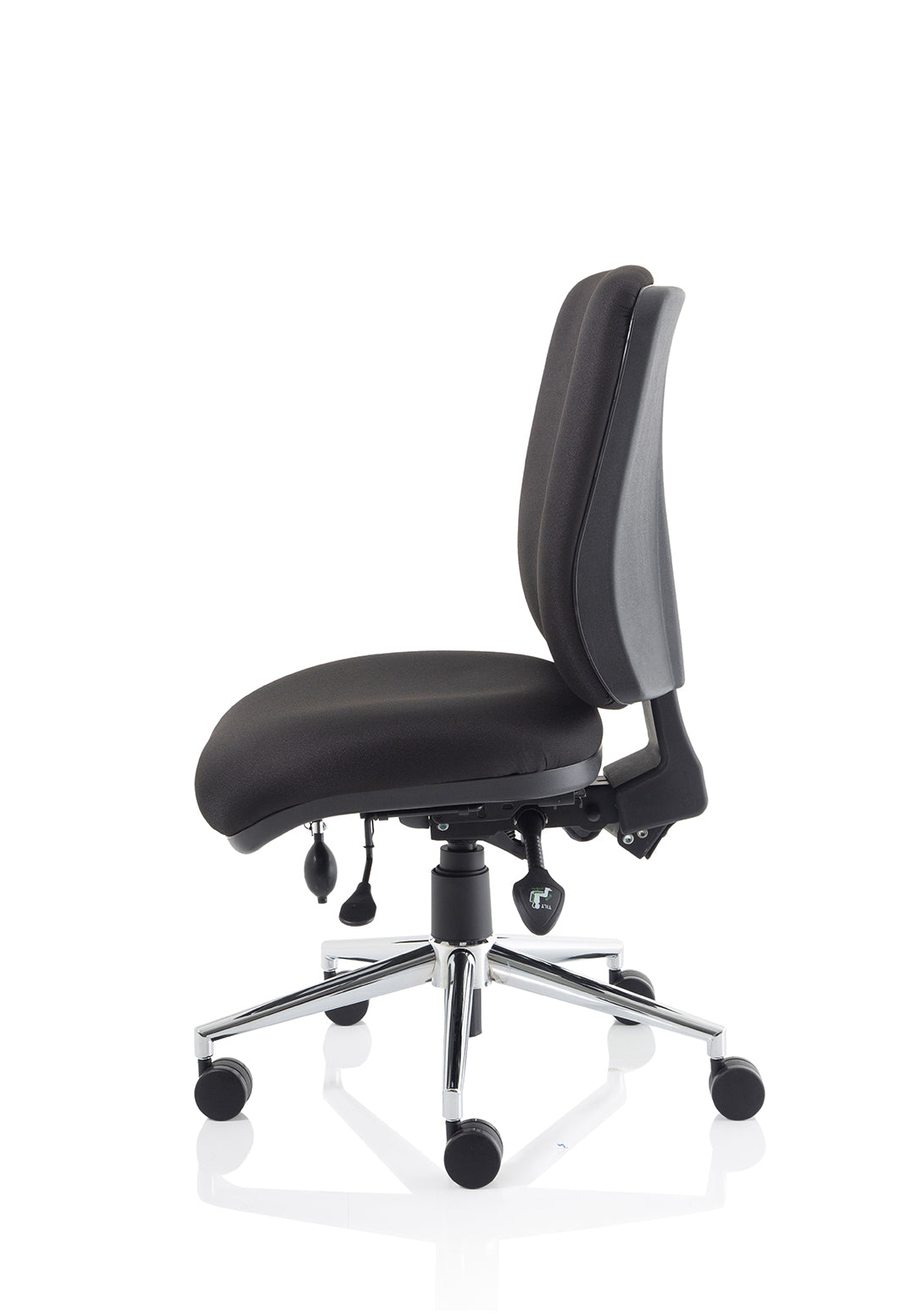 Office furniture chiro-medium-back-operator-chair Dynamic  Bespoke Stevia Blue  None Matching Bespoke Colour