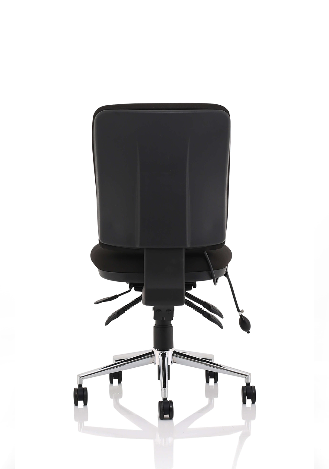 chiro-medium-back-operator-chair Dynamic  Bespoke Stevia Blue  With Height Adjustable Arms Matching Bespoke Colour