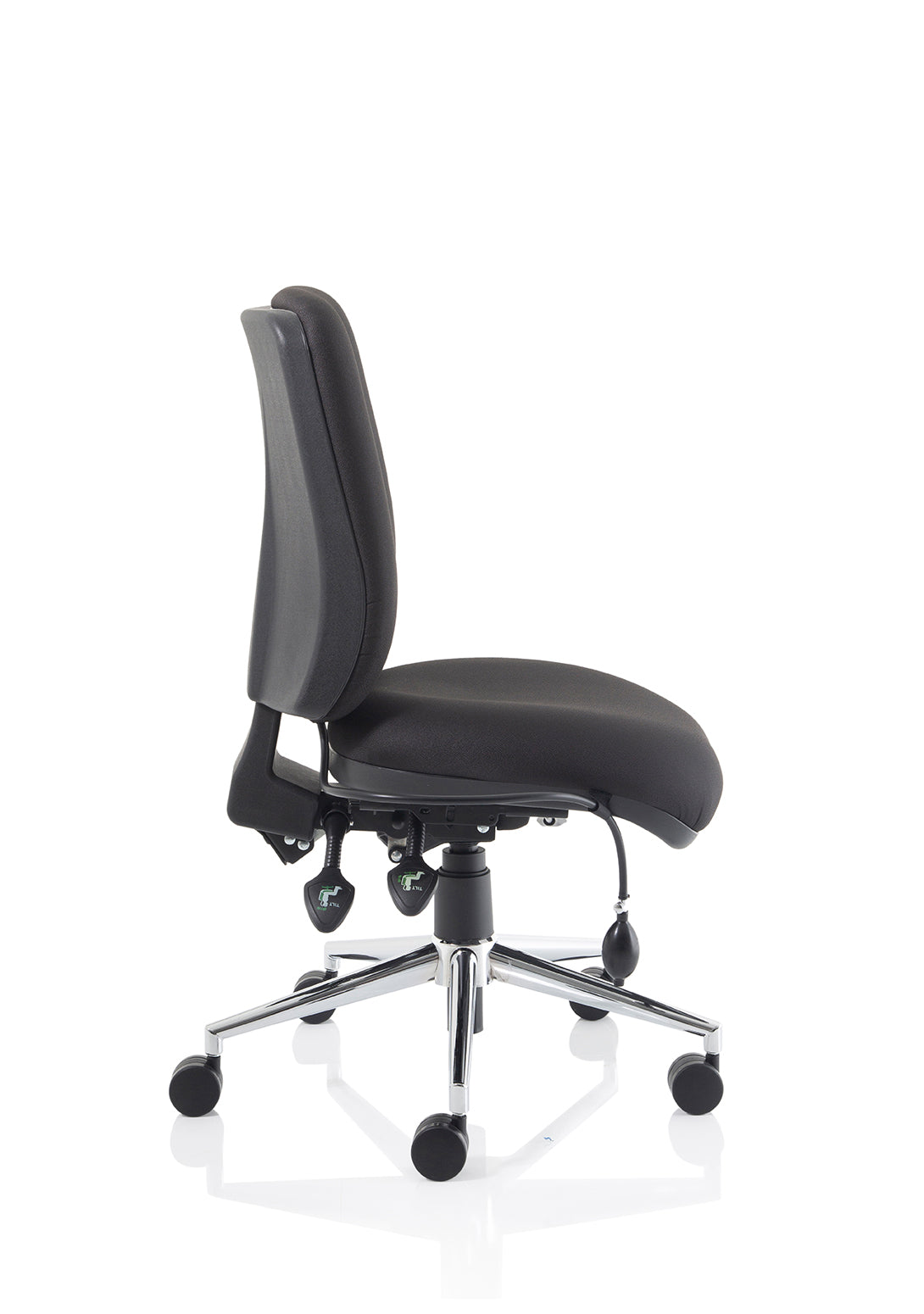 Office furniture chiro-medium-back-operator-chair Dynamic  Bespoke Tabasco Orange  None Matching Bespoke Colour
