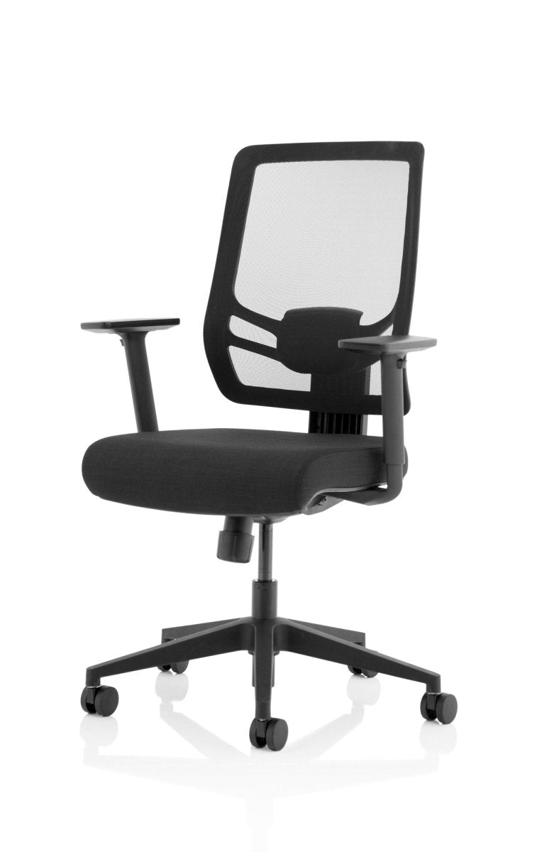 Office furniture ergo-twist Dynamic  Mesh & Bespoke Myrrh Green Fabric  With Headrest 