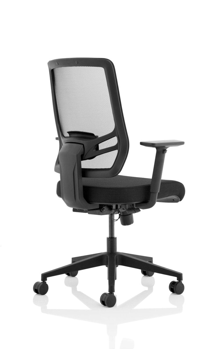 Office furniture ergo-twist Dynamic  Mesh & Bespoke Tabasco Orange Fabric  With Headrest 