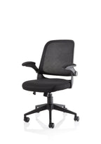 Office furniture crew-task-operator-mesh-chair-with-folding-arms Dynamic   Colour Bespoke Ginseng Chilli 